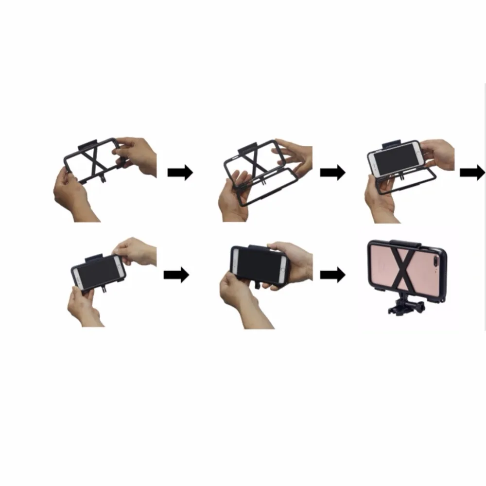 

Extreme Sports Fixed Phone Case Bumper with 170 Degrees Wide Angle Lens for iPhone 6s 7 8 X for GoPro Accessories GoPro