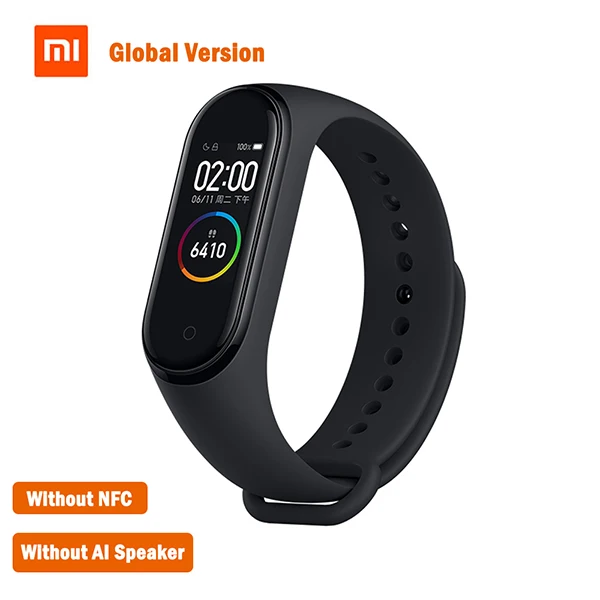 Xiaomi Mi-браслет 4 смарт-браслет 4 фитнес-браслет оранжевый синий браслет Bluetooth 5,0 AMOLED цветной сенсорный экран - Цвет: Mi Band 4 Global