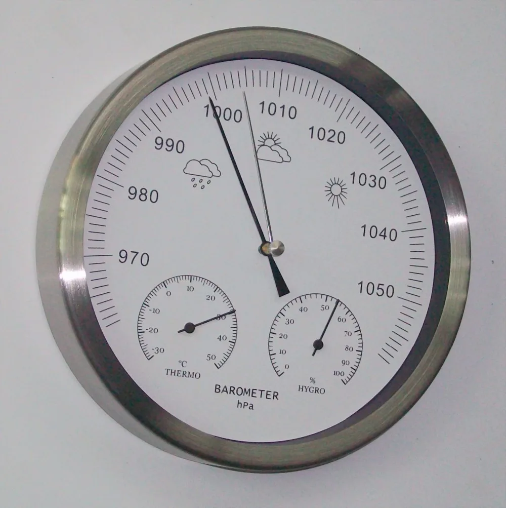 Метеостанция с барометром и термометром 20 см | Инструменты