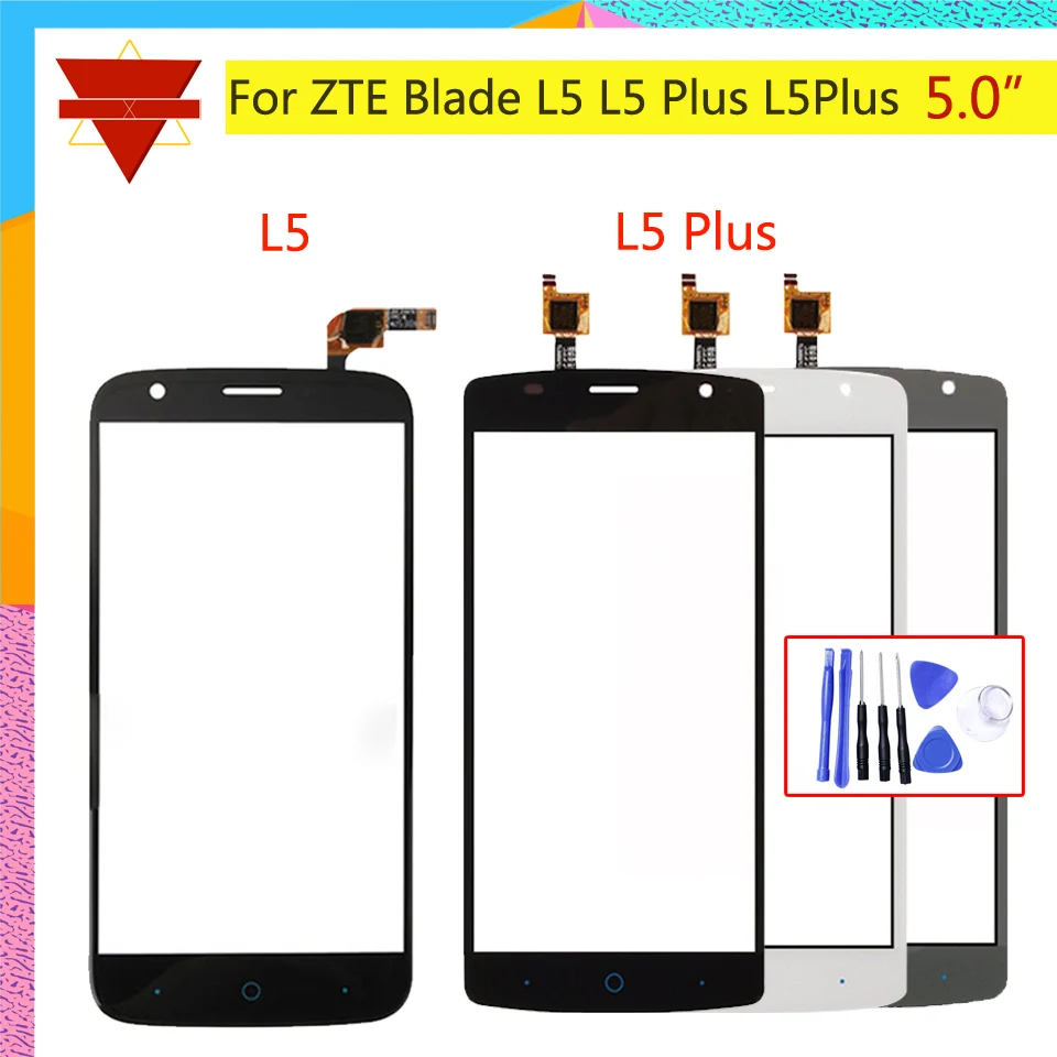 5 0 &quotсенсорный экран дигитайзер для zte Blade L5 Plus L5Plus Сенсорная панель Сенсорный