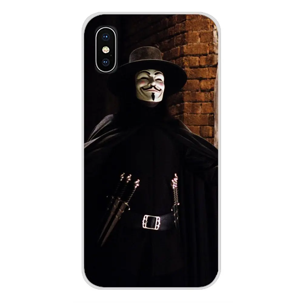 Аксессуары для телефона Чехлы V Vendetta Маска Xiaomi Mi4 Mi5 Mi5S Mi6 Mi A1 A2 5X 6X 8 9 Lite SE Pro Max Mix 2 3 2S |