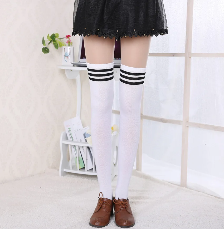 Хлопковые носки в полоску для женщин и девочек модные корейские стиле ретро