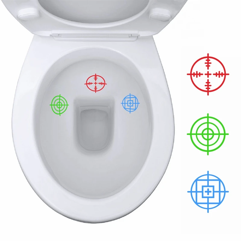 

3pcs Tinkle Targets Vinyl Stickers Decal Toilet Decor Toy Soldier Potty Training Decals For Kids Boys Toilet Decoration