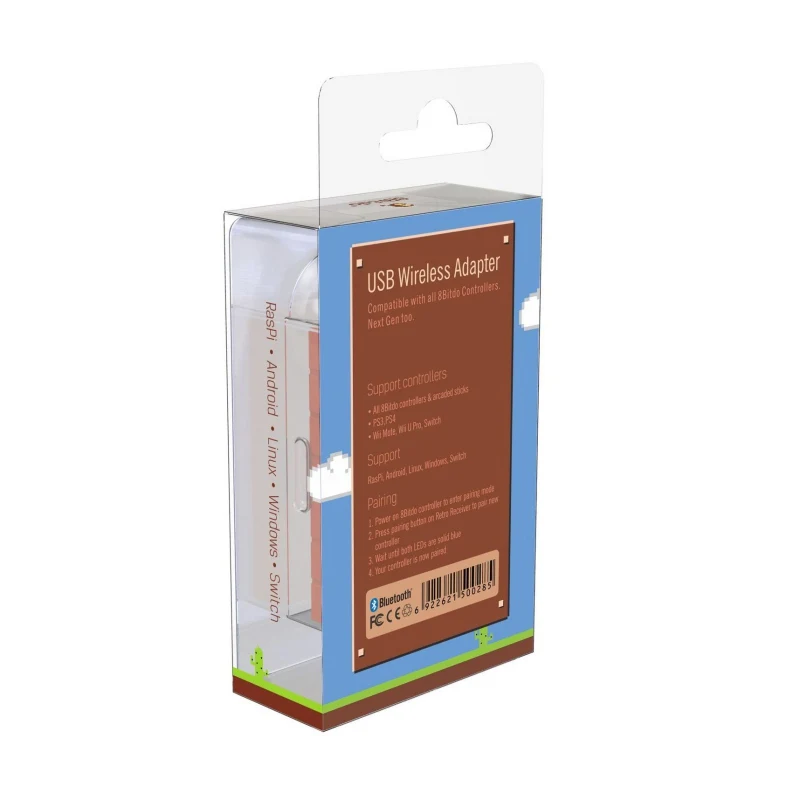 Беспроводной Bluetooth-адаптер 8bitdo с USB для Windows Mac Raspberry Pi и Nintendo Switch поддержка PS3 Xbox one |