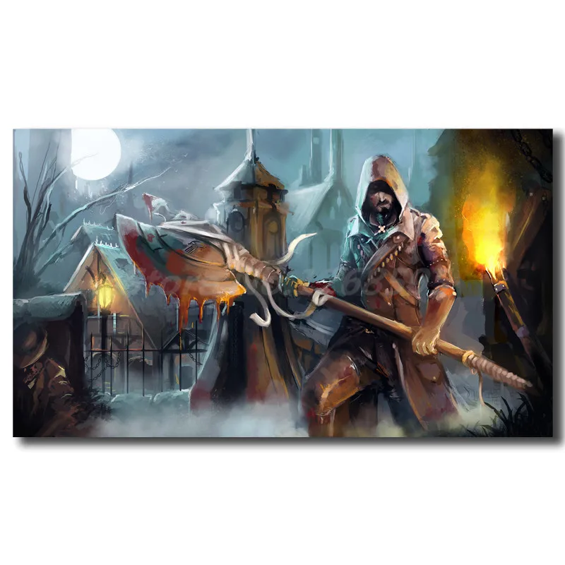 Bloodborne Jogo Wallpaper Wall Art Canvas Poster And Print Painting Decorative Picture For Office Living Room Home Decor | Дом и сад