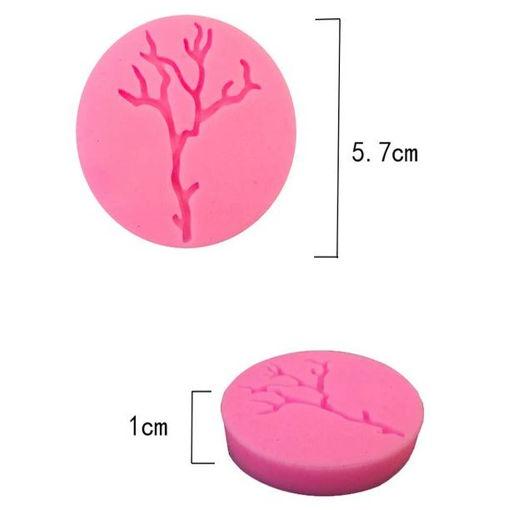 DIY Хэллоуин ветки дэдвуд Жидкая силиконовая форма для торта/Кондитерская