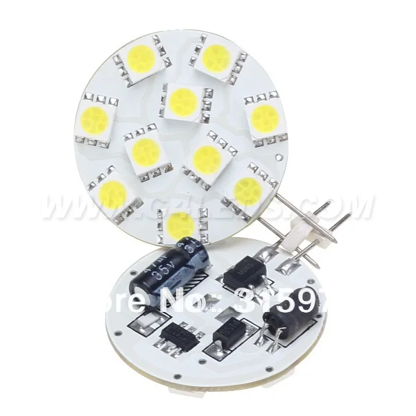 Затемнения G4 светодиодный супер яркий 10 SMD 5050 широкий светодиодный светильник, Вольт AC/DC10-30V 1,8 W 200-220LM белый теплый белый 10 шт./партия