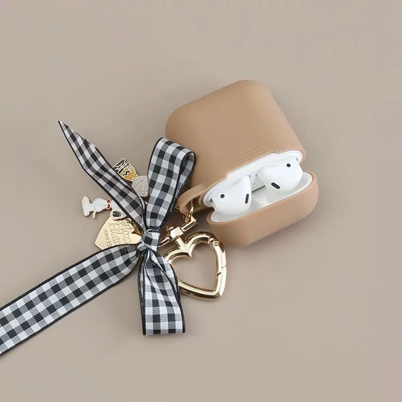 Милый мягкий силиконовый чехол с рисунком для Apple Airpods, аксессуары, защитный декор, чехол для наушников, защитный чехол