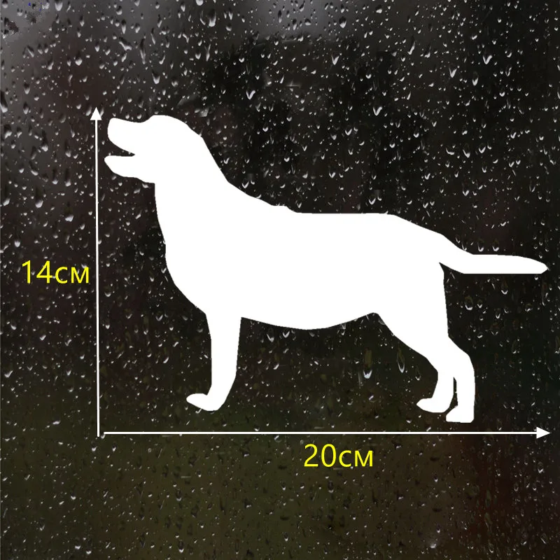 

CK2110#20*14cm Labrador Sticker funny car sticker vinyl decal silver/black car auto stickers for car bumper window
