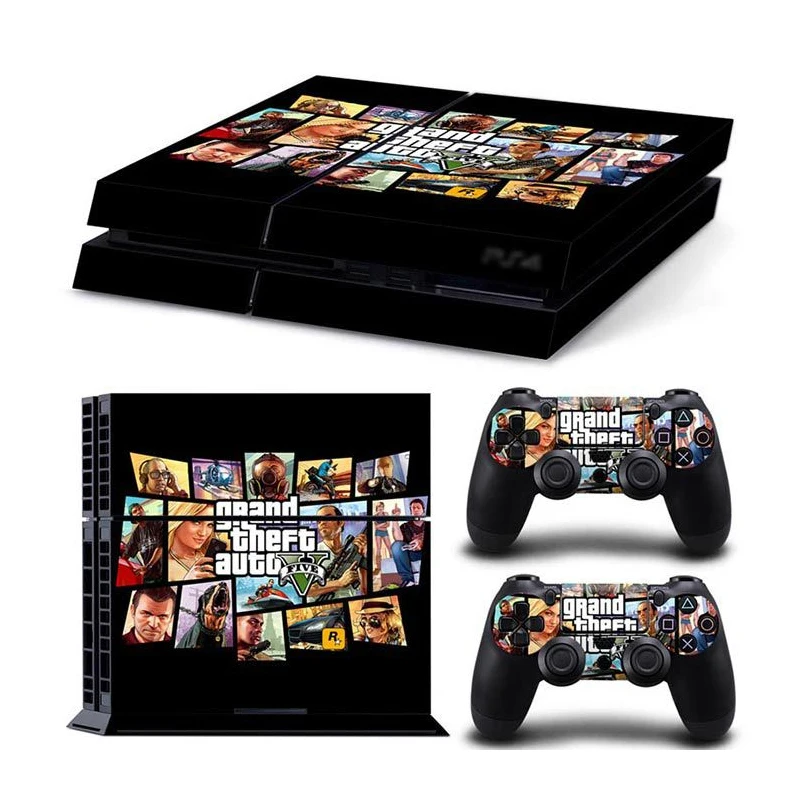 Виниловая оболочка для Dualshock4 геймпада Playstation 4 наклейка Grand Theft Auto 5 консоли PS4 |