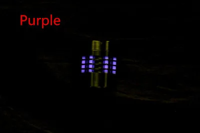 Purple Нож из титанового сплава съемный Паракорд подходит для шести тритиевых газовых трубок нож шнур веревка открытый парашют гаджет EDC - Цвет: Purple