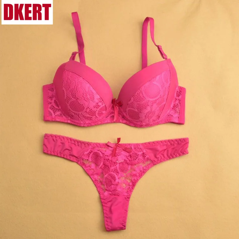 Комплект женского кружевного нижнего белья с чашками пуш ап 75 95 bra set women bra setbrief set