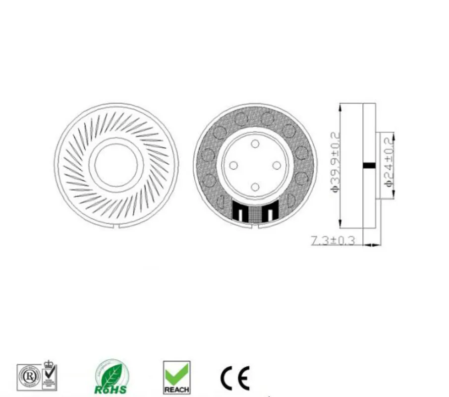 2 шт. замена наушники Динамик блок для Бо-SE QC35 QC25 QC15 QC3 QC2 AE2 OE2 Блок 40 мм 32 Ом unidad де