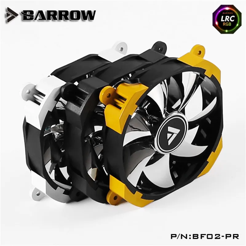 Вентилятор водяного охлаждения Barrow RGB регулируемый/нерегулируемый PWM Rariator для