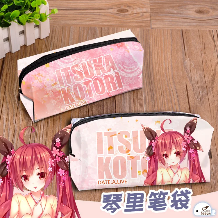 Аниме Дата а LIVE Yatogami Tohka Yoshino Tokisaki Kurumi Косплей Студенческая ручка сумка карандаш
