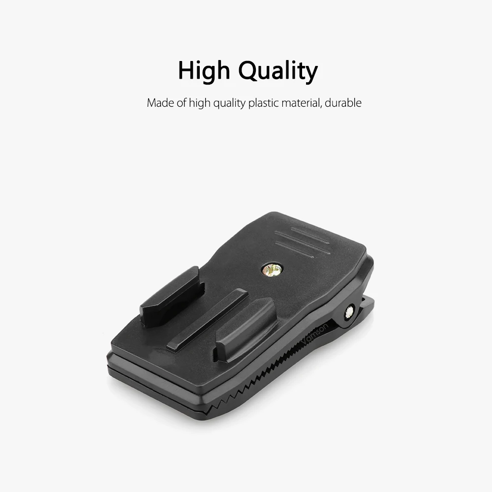 Vamson для GoPro, вращение на 360 градусов, рюкзак с зажимом, быстрое крепление для Hero 4 3+ 4, для Xiaomi, для yi, для SJCAM, для SJ4000 VP513