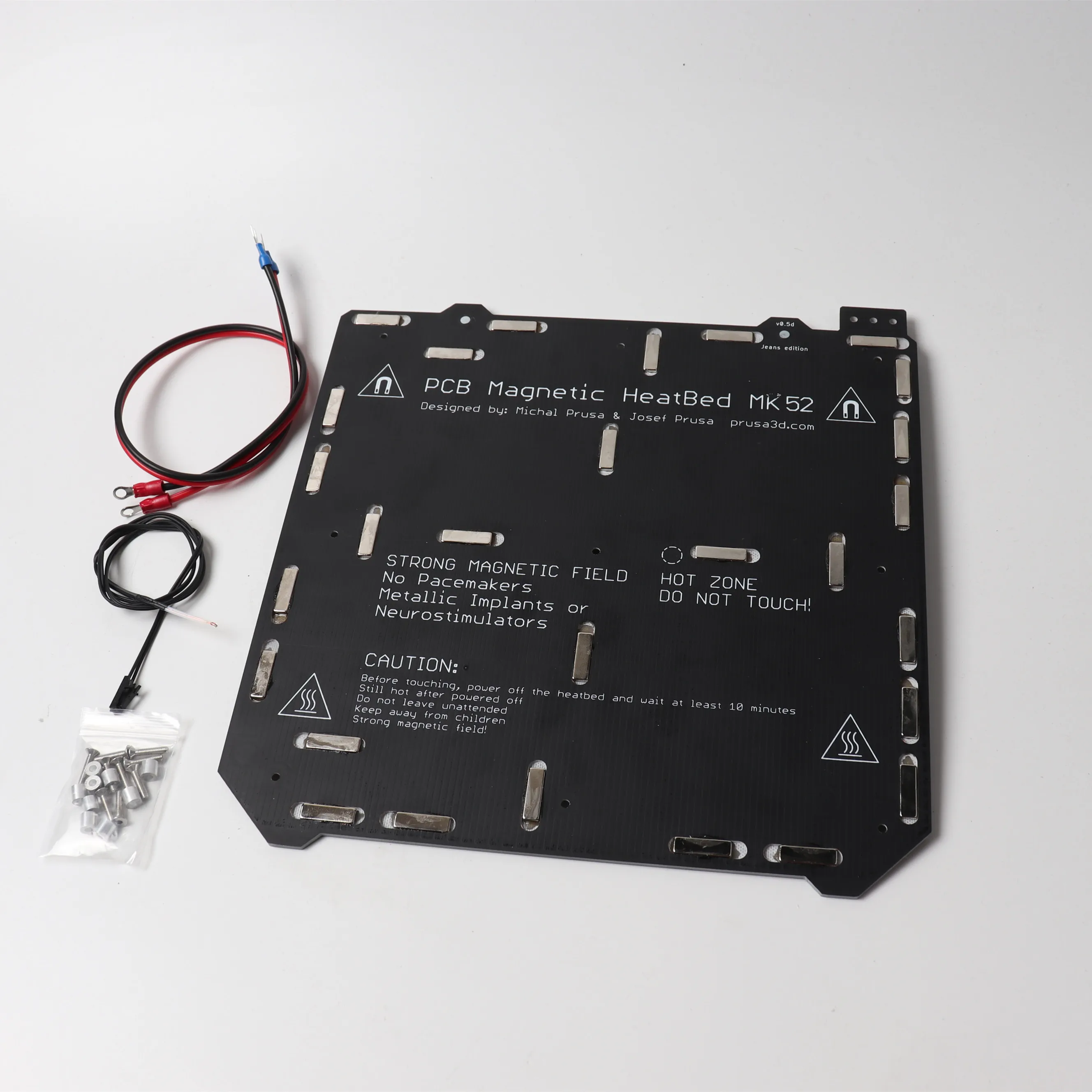 Prusa i3 MK2.5/MK3 3d принтер кровать с подогревом MK52 кровати задней следы N35UH магниты prusa
