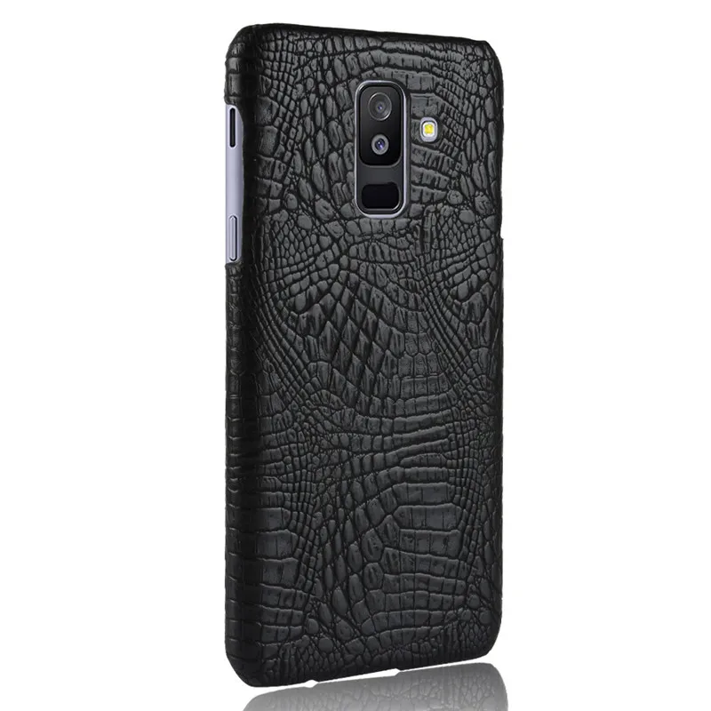 Роскошный винтажный кожаный чехол с крокодиловым узором для Samsung Gaxaly A6 Plus J2 Pro 2018