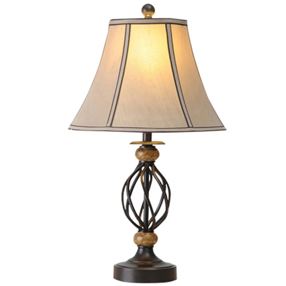 Винтажная Европейская прикроватная тумбочка для спальни металлическая ткань