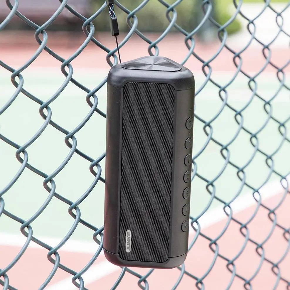 JUNKE HIFI Bluetooth динамик на солнечной батарее портативный беспроводной Super Bass двойной динамик s Саундбар с микрофоном TF FM радио USB звуковой ящик колонка