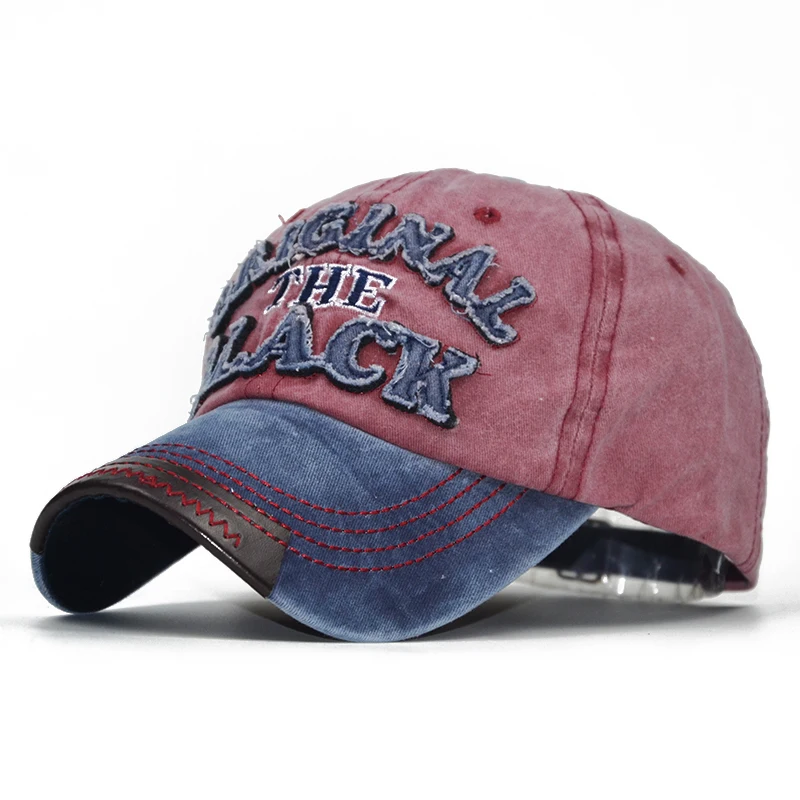 Кора ван Горячие Ретро Омывается Бейсбол Кепки установлены Snapback шляпа для Для