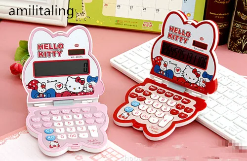 Новый милый стрейч Hello Kitty калькулятор солнечной энергии 12 цифровых yey 1103|digital