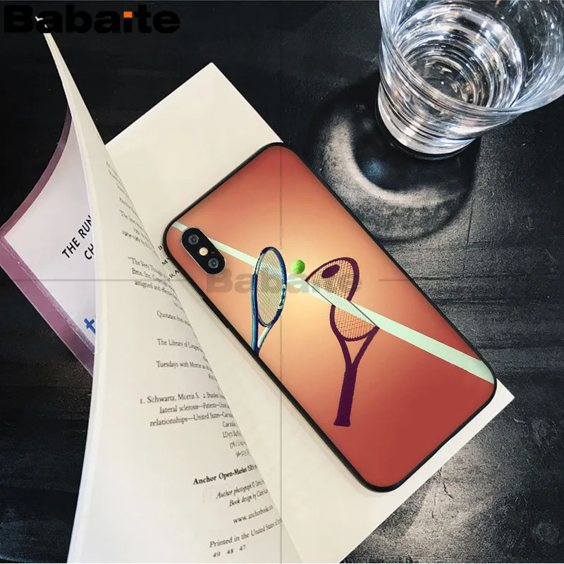 4 Babaite спорта тенниса рукоделие принт рисунок телефона чехол для Apple iPhone 8 7 6 6S Plus X XS MAX 5 5S SE XR чехол - Цвет: 4