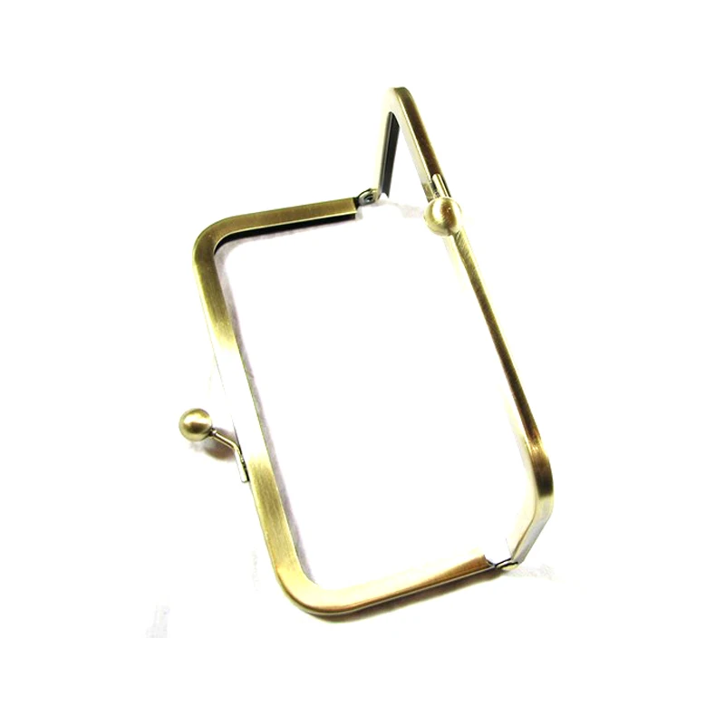 Antique Brass Metal Purse Frame 6 '' x 3 ''