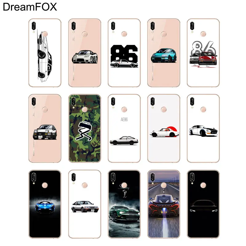 DREAMFOX M369 Ae86 Жесткий автомобильный мягкий силиконовый чехол из ТПУ для Huawei Honor 6a 6C 7X9