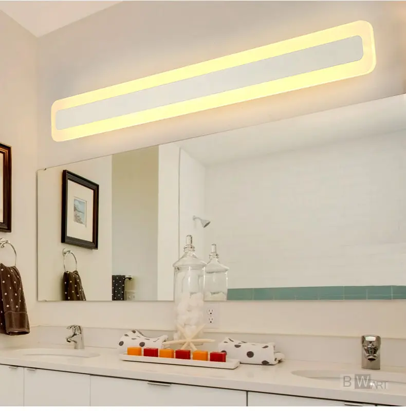 Bwart современный зеркало с подсветкой led 0.4 м-1.2 м настенный светильник Ванная комната спальня изголовье бра лампе деко анти- туман Espelho Banheiro