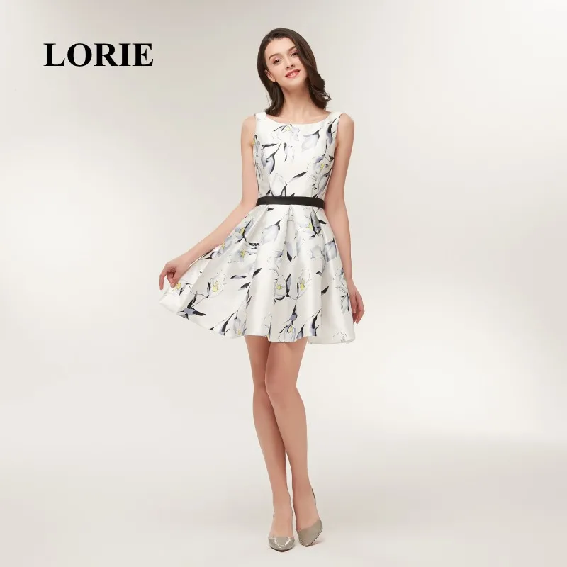 LORIE короткое пляжное свадебное платье Vestido Noiva Praia простое белое Настоящее фото трапециевидные вечерние платья для выпускного бала с открытой спиной
