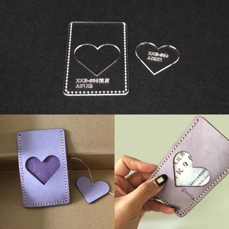 Акриловый трафарет лазерная резка шаблон DIY кожа ручной работы ремесло сумка для