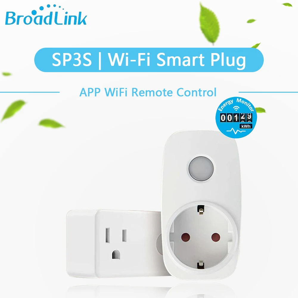 Broadlink умный дом SP3S WiFi переключатель умная розетка работает для Alexa Google Home США ЕС разъем питания приложение дистанционное управление Автоматизация