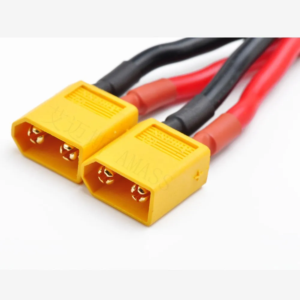 Amass XT60 параллельные Y провода 12awg силиконовый провод для RC Lipo батареи AM MC02|12awg silicone