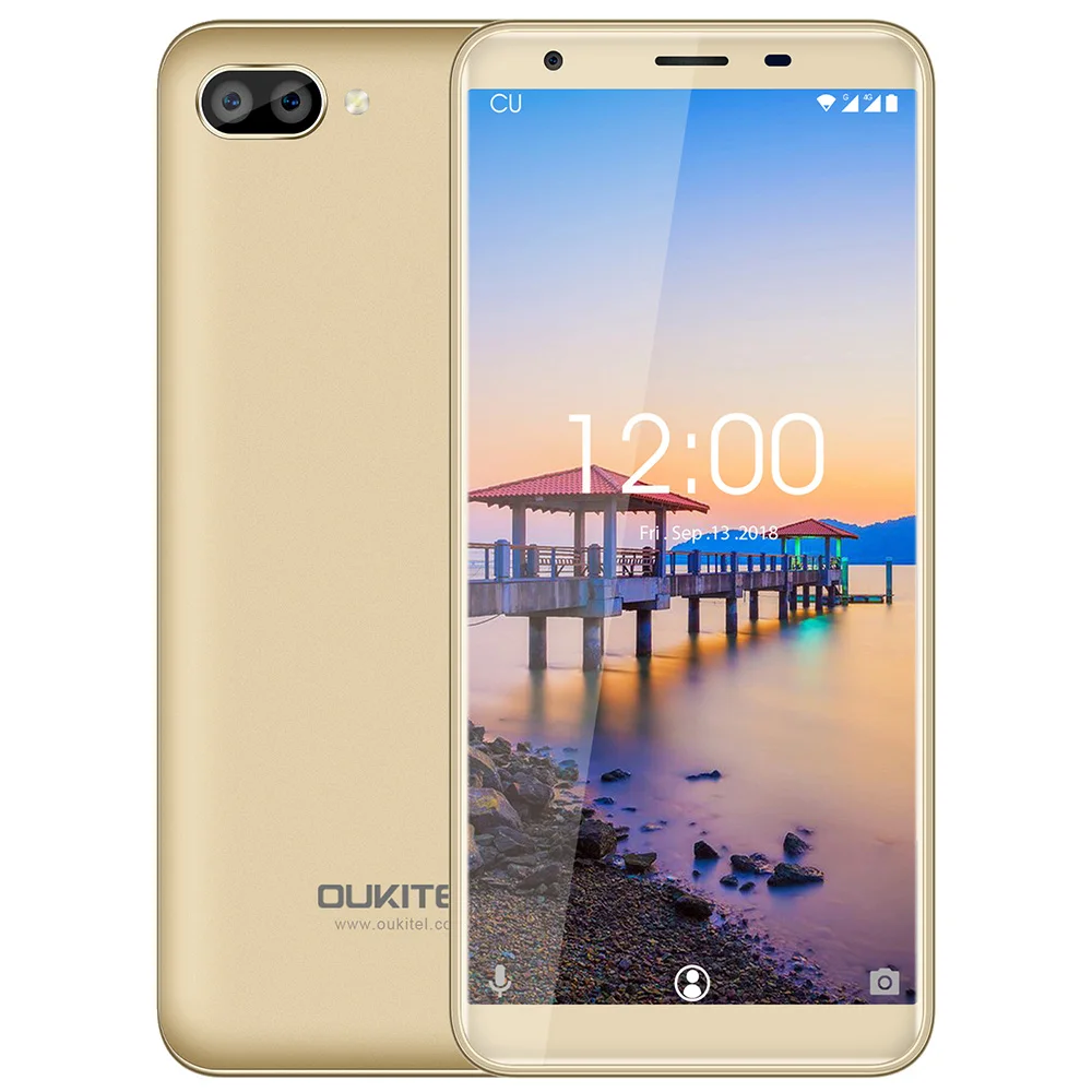 Oukitel C11 5 дюйма 18:9 дисплей MTK6580A четырехъядерный процессор 1 ГБ 8 Двойная Задняя