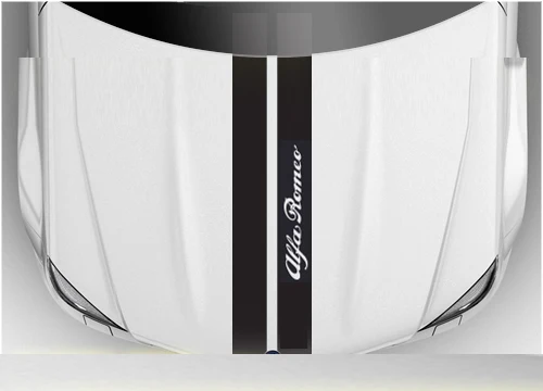Alfa Romeo полосатая наклейка на капот автомобиля кузов для 147 156 166 156|car body sticker|stripe