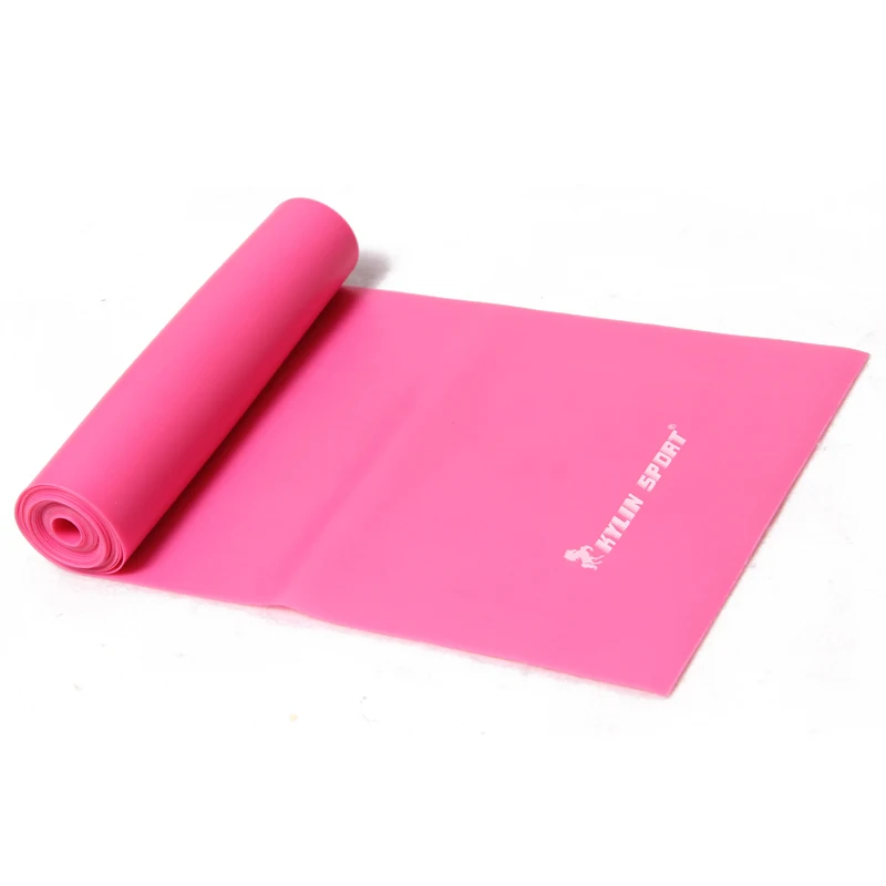 

1.5m Yoga Pilates Stretch Resistance Band Exercise Fitness Band Training Purple Blue Green Yellow Pink free shipping