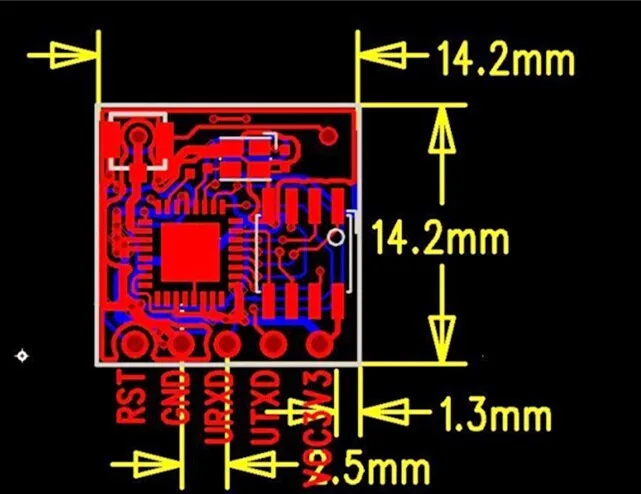 5 шт./лот Φ ESP05 WiFi модуль ESP8266 последовательный WIFI AP и STA + беспроводной