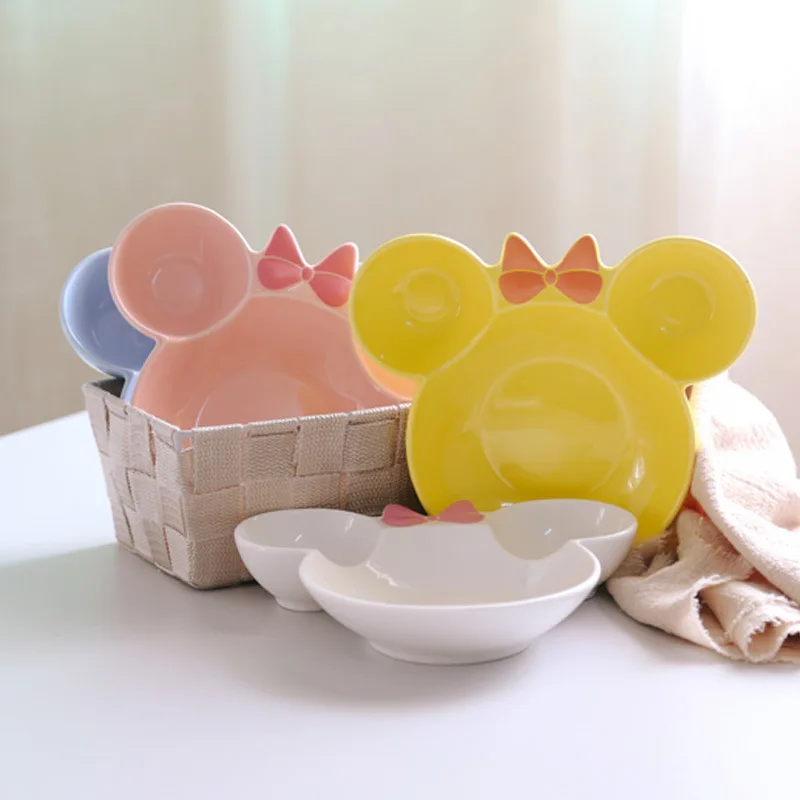 Модная керамическая посуда для малышей тарелка кормления детей фруктовые блюда 5