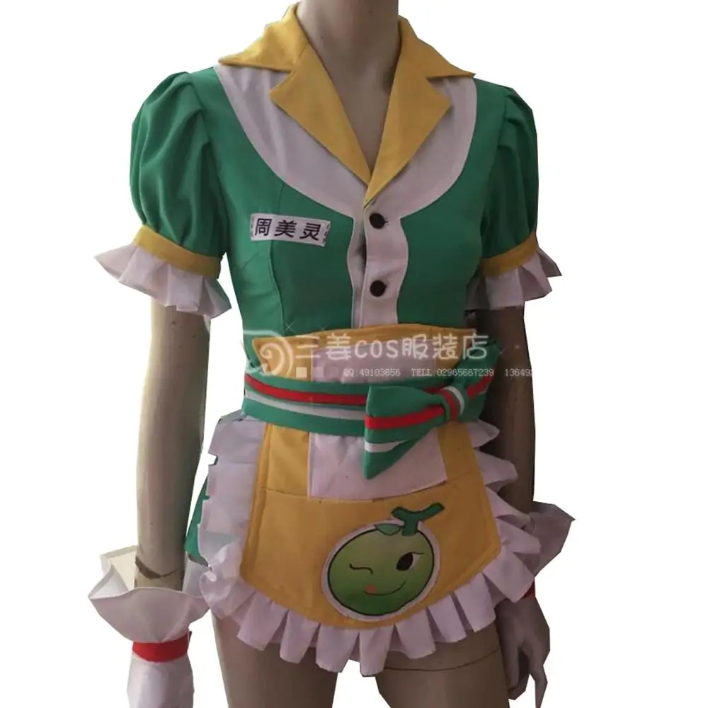 2019 OW Mei Косплей Костюм Honeydew Skin Хэллоуин женские костюмы для взрослых полный