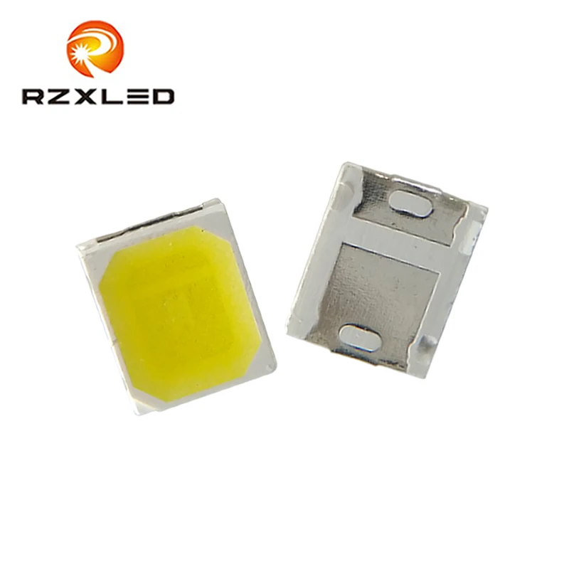 100 шт./лот LED 0 2 Вт 3В 60ма White5300K 5700K 6000K SMD 2835 пакет диод для вспышки камеры мобильного