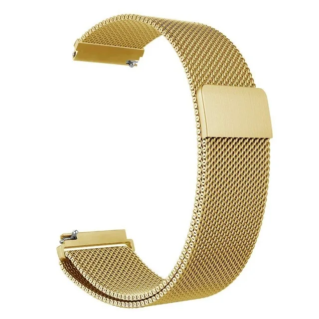 gold Миланский ремешок для samsung Galaxy watch 46 мм/42 мм/Активный ремешок gear S3 Frontier/S2/спортивные часы huawei из нержавеющей стали GT ремешок 46 - Цвет ремешка: gold