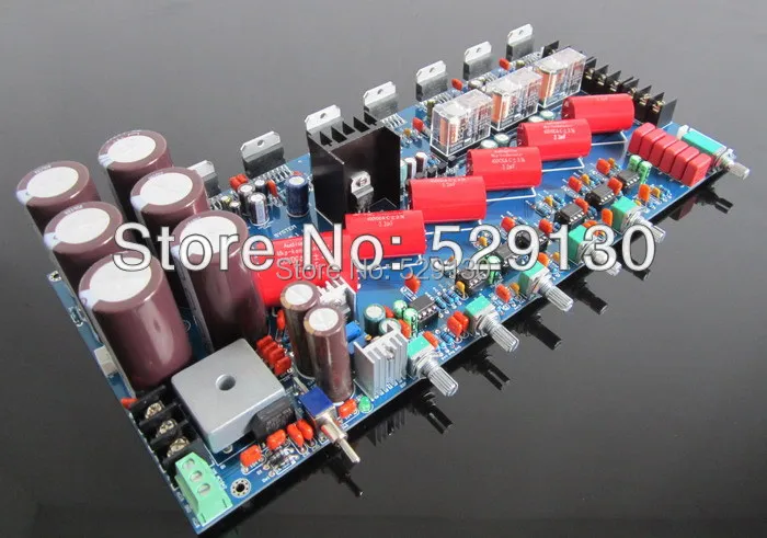 HIFI 5 1 усилитель доска с A1 предусилителя TDA7293 сабвуфер use6 регулировать громкость