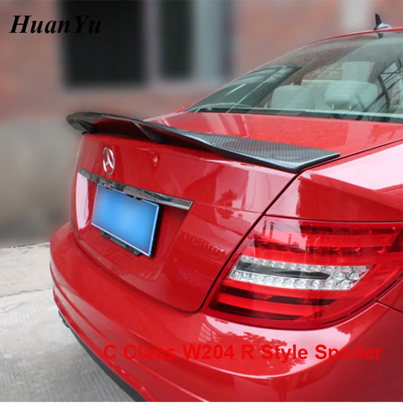Спойлер для багажника Mercedes benz W204 R Класс C крылья из углеродного волокна Ducktail Lip Wings