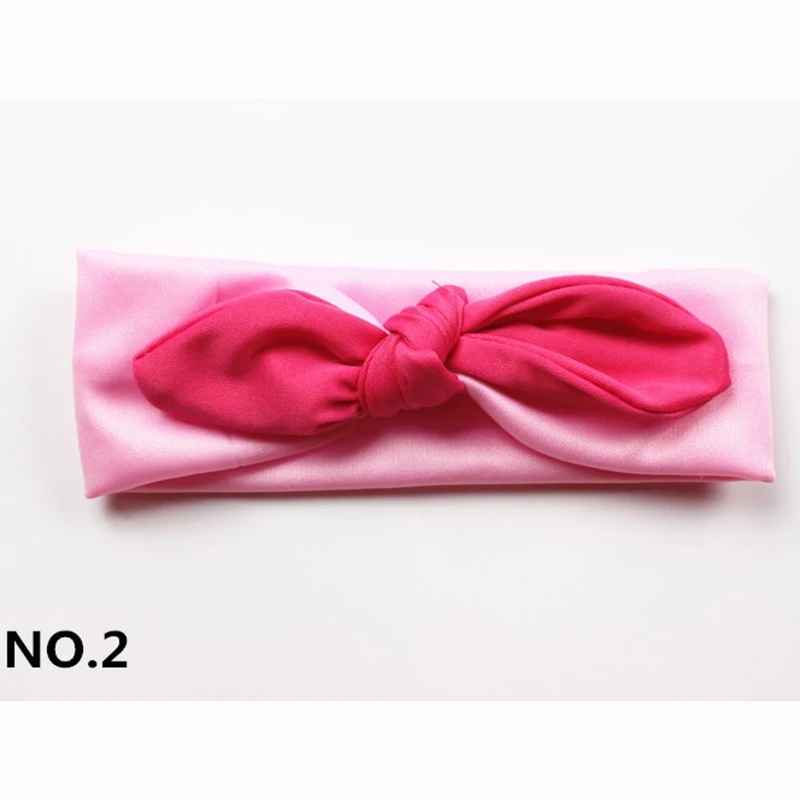 Милая повязка на голову ярких цветов для девочек с заячьими ушками головные