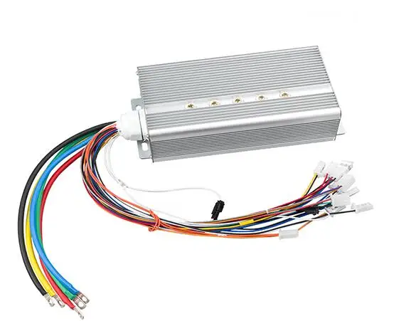 Бесщеточный контроллер 42 V-72 V 3000W 50A 24Mosfet 120 градусов фазовый Электрический велосипед регулятор скорости вращения двигателя Байк, способный преодолевать Броды контроллер скутера - Цвет: 72V 3000W 50A