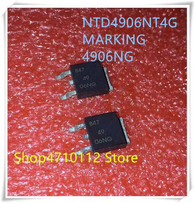 Новинка 10 шт./лот NTD4906NT4G NTD4906 4906NG 49 06NG 30V 68A TO 252 IC|Аксессуары для батарей и ЗУ| |