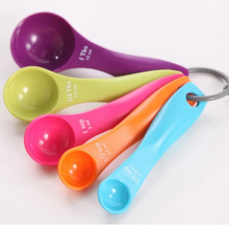 Модные 5 шт. Яркая обувь Очаровательная мерные ложки комплект кухонные