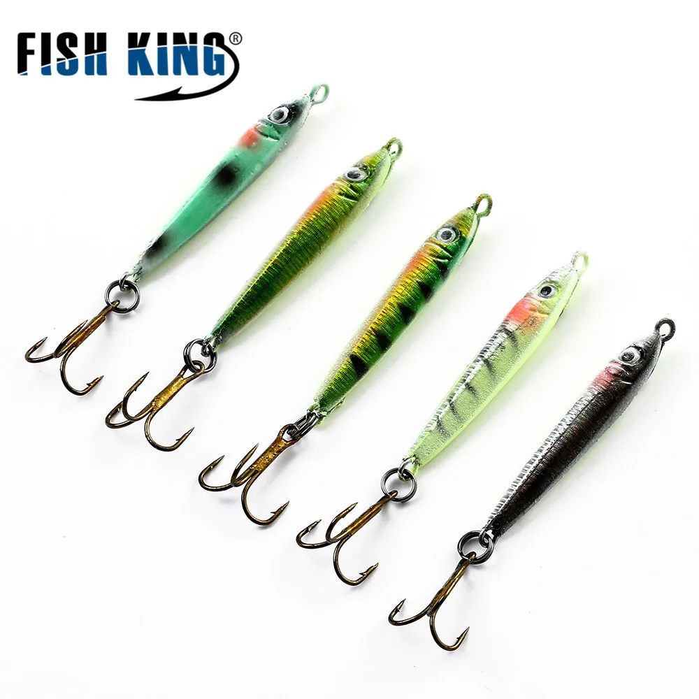 FISH KING искусственная приманка для подледной рыбалки с тройными искусственными