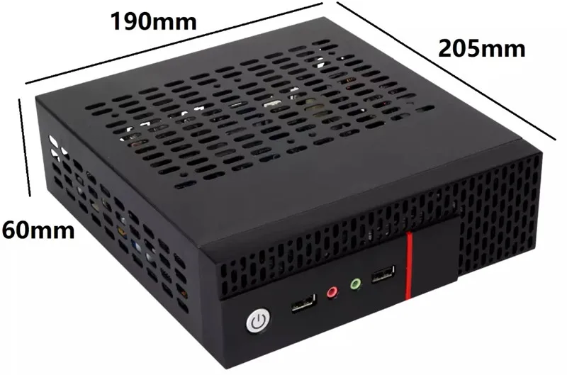 Тонкий ПК DIY Mini itx HTPC Чехол черный стальной домашний кинотеатр itx материнская плата ПК компьютерный чехол игровой настольный корпус шасси